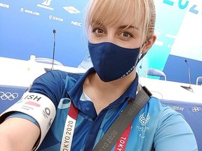 Samantha Ortibus of Wallaceburg worked as a volunteer interpreter at the Olympic Games in Tokyo. Contributed Photo