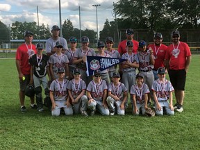 The Tara Twins under-12 squad poses after wrapping up a whirlwind six-week season with a silver medal at the OASA provincial championship in Drumbo. Photo submitted. 

Front row from left to right: Jackson Kuhl, Anthony Klerks, Colton Hepburn, Colton Cameron, Waylon Greig, Morgan McPherson. Back row: Mason Bell, Landen McCartney, Drew Summers, Zak Hamilton, Owen Weir, Nathan Miller, Ethan Sopkowe, Gregor Nadjiwon. Coaches: Ryan Miller, Matt Hamilton, Andrew Sopkowe, Jonah McCartney, Ryan Greig.