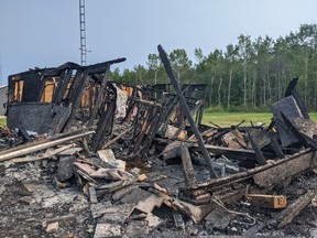 A fire of unknown origin levelled a home at Neyaashiinigmiing early August 3. The home was one of four built by Habitat for Humanity Grey Bruce in the summer of 2018 in partnership with the Chippewas of Nawash First Nation.