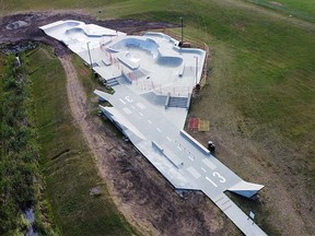 Image shows the Cold Lake skate park with the new expansion. CITY OF COLD LAKE
