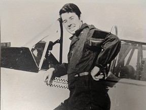On Sept. 18, 1971, pilot Gil Ruston, 33, was killed after his WWII Harvard Mk. IV fighter plane crashed near the Stratford Airport during an airshow. On Sept. 18 this year -- the 50th anniversary of the pilot's death -- Ruston's son Dean Ruston has arranged for a memorial flyover, which will see 97-year-old George Stewart, one of the pilots in the 1971 airshow, fly with pilots Dave Hewitt and Peter Stewart (George's son) in a lost man formation over the Stratford Airport. Submitted photo