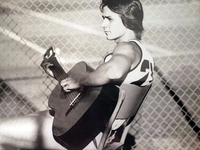 Ray Savignac often played guitar to pass the time between matches.