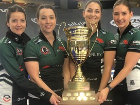 The current Scotties Tournament of Hearts national women's curling champion Kerri Einarson rink will be among the big name entries taking part in the Sherwood Park Curling Club Women’s Classic event this weekend at the Glen Allan Recreation Complex. Photo Supplied