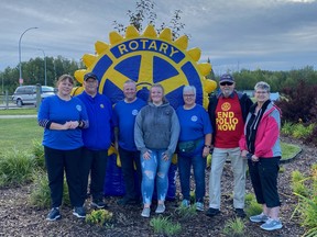 The Fort Saskatchewan Rotary Club raised over $1500 in its first annual Walk to End Polio last weekend. Photo Supplied.