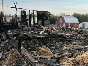 A GoFundMe page have been set up to help the young rural family who lost their home to a fire on Friday, Sept. 14. Fire investigators determined the blaze originated in the dryer. Photo Supplied