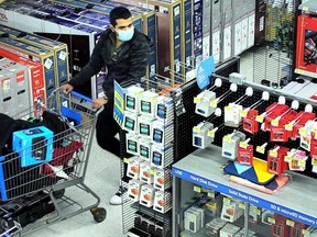 Stratford police are looking for this man after they say he allegedly attempted to steal high-end electronics from the Stratford Walmart at around 9:30 p.m. Sept. 4. (Submitted photo)