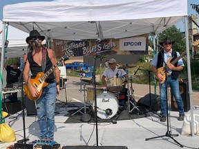 The Jevon Coxon Band performs on the Epcor Stage at Bar Down at the Lighthouse Blues Festival on Saturday, Sept. 11. Hannah MacLeod/Kincardine News