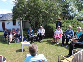 Members of the South Bruce RWTO/OERO reconnect over lunch. SUBMITTED