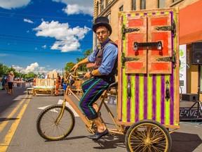 Carl Vincent of Théâtre du Crapaud Cornu will bring his interactive puppetry and clown show, The Little Travelling Puppet Castle, to the lawn at Gallery Stratford this weekend as part of Culture Days. Submitted photo