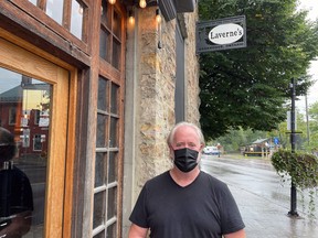 Ray Stedman, owner of Laverne's Eatery in Gananoque, has shut its dining room because of the vaccine mandate. Submitted photo
