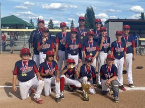 The Parkland Twins 11U AA blue team  were crowned provincial champions at the end of August.