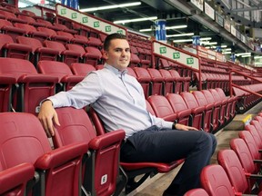 Soo Greyhounds general manager Kyle Raftis. The Greyhounds play their second game of the exhibition season when the Sudbury Wolves come to town for a Saturday night game at the downtown rink. Puck drop is set for 7:07 p.m.