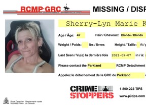 Parkland RCMP is seeking the public's assistance in locating 47-year-old Sherry-Lyn Marie Kuzior. Photo provided by Parkland RCMP.