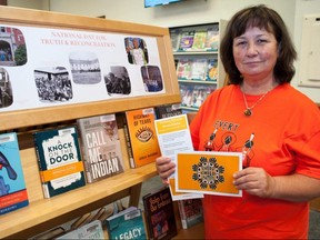 Stratford's public library is encouraging people to contact their local MP about Indigenous issues through a postcard campaign librarian Heather Lister said has been popular leading up to the National Day for Truth and Reconciliation. Chris Montanini/Stratford Beacon Herald