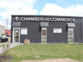 The Fort Saskatchewan and District Chamber of Commerce building. Photo by James Bonnell / The Record.