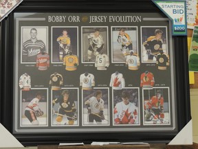 The new print at Sobeys is entitled "Bobby Orr Evolution". Liz Nurton photo