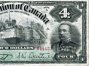 Canada's elusive four dollar bill. (supplied photo)