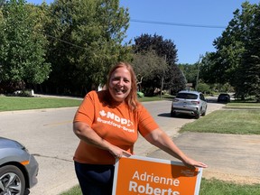 NDP candidate Adrienne Roberts says she brings years of community activism to the table in her bid to become Brantford-Brant's MP. Roberts is a local teacher and sits on the board of the area labour council.