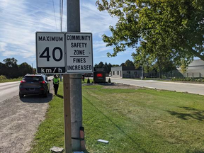 The speed limit of 40 km/h in community safety zones near schools is being strictly enforced by the Chatham-Kent police traffic unit.