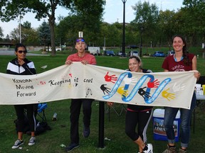 From left: Adrianna Pronteau, Leon Sukinnik, Jasmine Kabestra-Savage, and Elauna Boutwell.