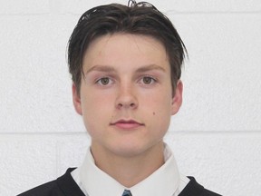 Former Chatham-Kent AAA Cyclones forward Ryan Gagner was a 2020 OHL draft pick of the Peterborough Petes. (Contributed Photo)