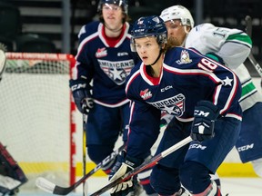 Dwayne Jean of the Chipewyan Prairie Dene First Nation with the WHL's Tri-City Americans. Supplied Image/Chris Mast