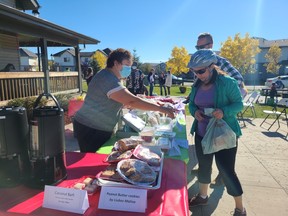 A bake sale is one of multiple local fundraisers held to raise money for two Fort McMurray families affected by cancer. Supplied image/Alexandra Tarasenco