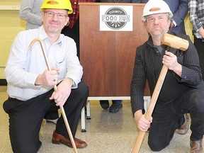 The Prince Edward County Food Hub is losing two of its founding members. Treasurer Todd Foster (left) served his last day Wednesday while general manager Mike Farrell will resign his post at the end of the year. FILE PHOTO