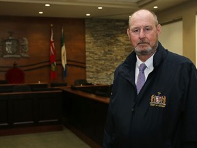 Hastings County Warden Rick Phillips, above in the county council chamber in March, says he's confident council will approve a proposed land acknowledgement. Further work toward reconciliation with Indigenous peoples will continue, he and clerk Cathy Bradley said.