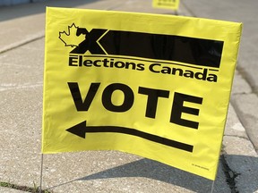 Polls are open from 9:30 a.m. to 9:30 p.m. for the federal election on Sept. 20. Postmedia photo