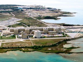 The Bruce Power nuclear station on the shores of Lake Huron.