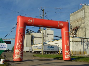 The Twilight Fun Run start/finish line at the Port of Johnstown.
Tim Ruhnke/The Recorder and Times