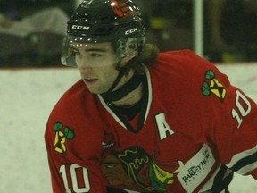 Colin Stacey of the Brockville Braves received an honourable mention in the CCM Hockey's Player of the Week award. Stacey scored two goals in each of the team's first two games of the CCHL regular season.
Tim Ruhnke/The Recorder and Times