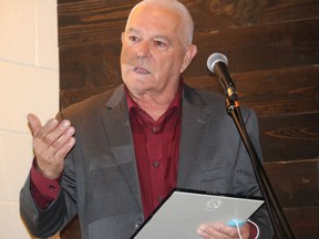 Citizen of the year Stephen Douris, at the BEA+ celebration held at Esca. Photo on Wednesday, September 8, 2021, in Cornwall, Ont. Todd Hambleton/Cornwall Standard-Freeholder/Postmedia Network