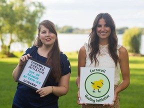 A new contest by the Cornwall Gosling Initiative will give the opportunity for local readers aged four to 10 the chance to win one of three Out of Season books, authored by Erin Lee. Pictured is Lee (left) with Cornwall Gosling Initiative co-founder Sarah Silman. Handout/Cornwall Standard-Freeholder/Postmedia Network
