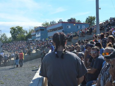 About 2,000 were expected to attend the Fireball Enduro at Cornwall Motor Speedway over the weekend. Staff enforced wearing a mask upon entering the grounds on Saturday September 18, 2021 in Cornwall, Ont. Shawna O'Neill/Cornwall Standard-Freeholder/Postmedia Network