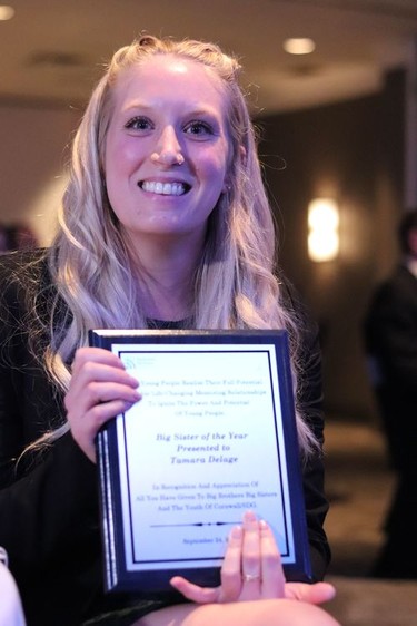 Tamara Delage, named big sister of the year.Handout/Cornwall Standard-Freeholder/Postmedia Network