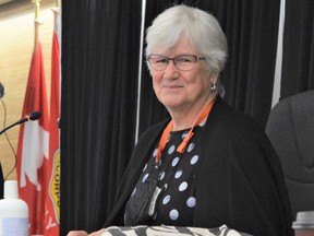 Coun. Elaine MacDonald was happy to be appointed CPS Board Chairperson on Thursday September 9, 2021 in Cornwall, Ont. Shawna O'Neill/Cornwall Standard-Freeholder/Postmedia Network