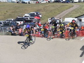 Riders of all ages flew around Cochrane BMX's track on September 4-6 as the club hosted a provincial race. Cochrane BMX