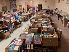 The St. Anthony's Church Ladies' Auxiliary is holding a giant indoor yard sale and penny table 9 a.m.-3 p.m. Oct. 1 and 2, and 10 a.m.-3 p.m. Oct. 4 at the church located at 19 Mary St. in Gatchell. Items available will include linens, books, home decor, frames, CDs, puzzles and small appliances. Masks must be worn and social distancing must be observed. Proceeds to the auxiliary's Christmas charities and to help the local homeless through the winter.
