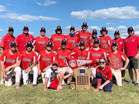 The Napanee Express U19 softball team won the Eastern Canadian Championship on Sunday August 23, 2021 in Fredericton, New Brunswick with a 13-4 win over the Tavistock Athletics.