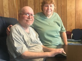 David Caddick with his sister, Ina.