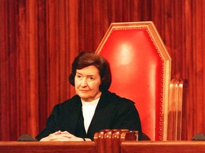 Supreme Court Justice Bertha Wilson in 1988.