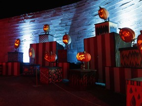Staff put the finishing touches on the 2021 displays at Fort Henry for its first Pumpkinferno, an outdoor enchanted wonderland running through the month of October. Pumpkinferno returns this year from Sept. 30 through the end of October.