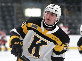 Kingston Frontenacs forward Nathan Poole scored a goal and added two assists to lead the Frontenacs to a 5-3 win over the Sarnia Sting in Ontario Hockey League action Friday night at the Leon's Centre.