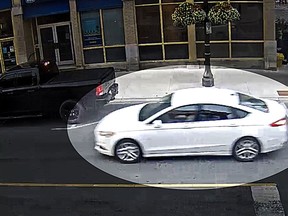 Lennox and Addington County Ontario Provincial Police have released surveillance video of a vehicle used in a mischief incident on a business on Dundas Street in Napanee on two occasions in August.