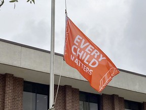 The orange Every Child Matters flag will be raised at city hall Thursday.