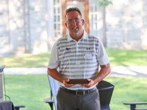 Stratford's Clarke Singer called winning the Western Mustangs' Jack Fairs Coaching Award of Merit bittersweet.