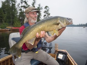 James Smedley with a 31-inch walleye.