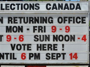 If the Sept. 20 date for casting your ballot in the upcoming federal election doesn't work for you, the Haldimand-Norfolk office of Elections Canada will serve as an advance poll for all electors in the riding up till 6 p.m. Sept. 14. – Monte Sonnenberg